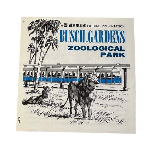 GAF View Master A979 Busch Gardens Zoological Tampa Florida GAF 3 Reels Booklet - Picture 4 of 10